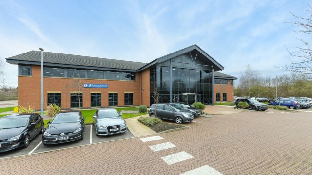 New tenant signs for HQ Building at Watermead Business Park, Leicester